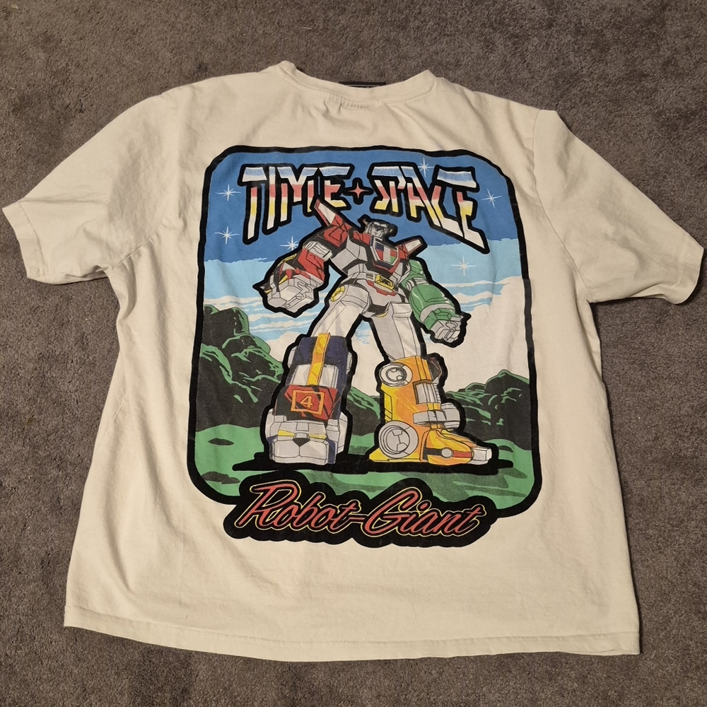 Rare TIME SPACE Robot Giant Graphic T-Shirt